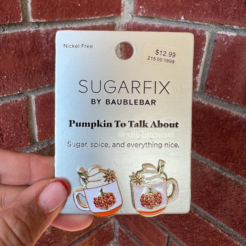 SUGARFIX BY BAUBLEBAR PUMPKIN LATTE EARRINGS